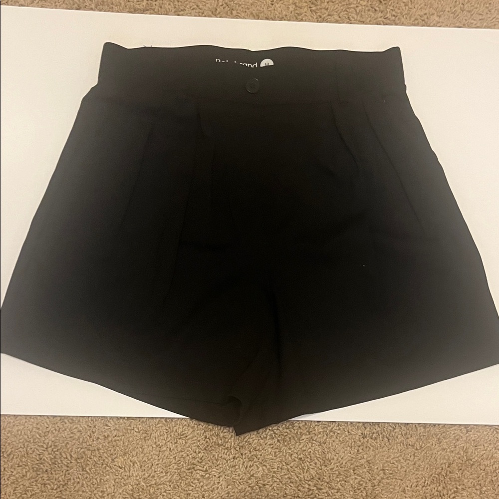 Betabrand High Waist Black Women's Shorts